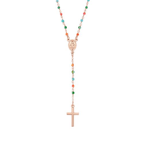 Collana Amen Donna Rosari in Argento Cristallo CRO10RCVT4 - CRO10RCVT4